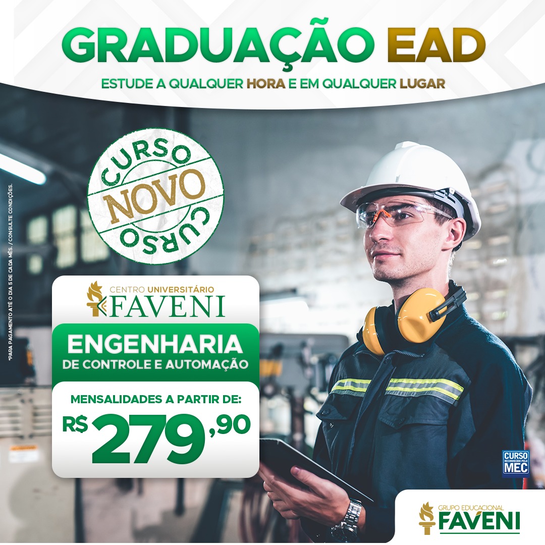 ENGENHARIA DE CONTROLE E AUTOMAÇÃO – Bacharel EAD - Faveni